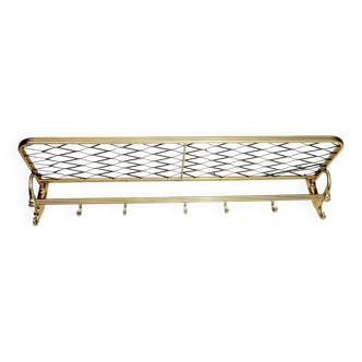 Coat rack in gold aluminum from the 50s and 60s
