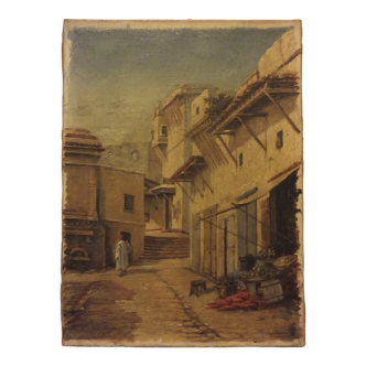 Painting on canvas alley Orientalist