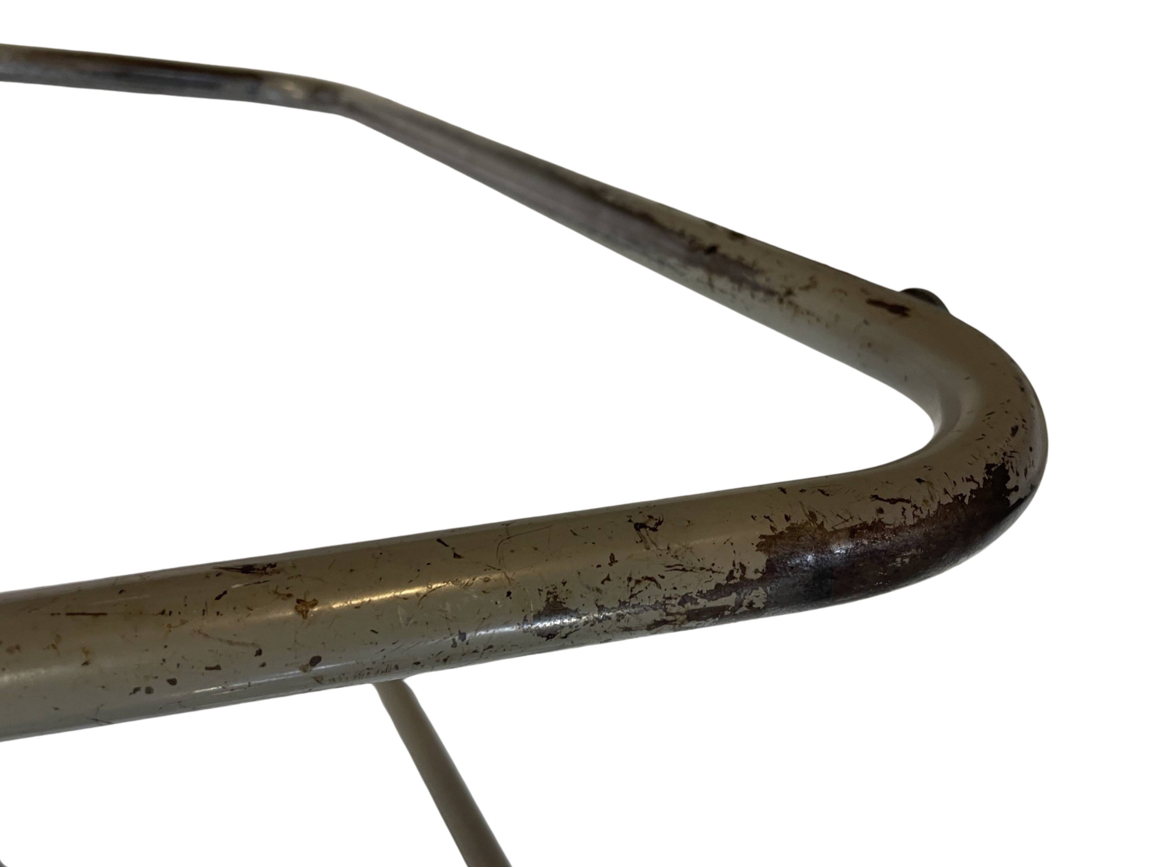 Vintage school chair 1960s minimalist design wood and metal