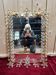 Miroir de salle de bain en métal doré