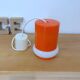 Orange opaline pendant light, 1970s