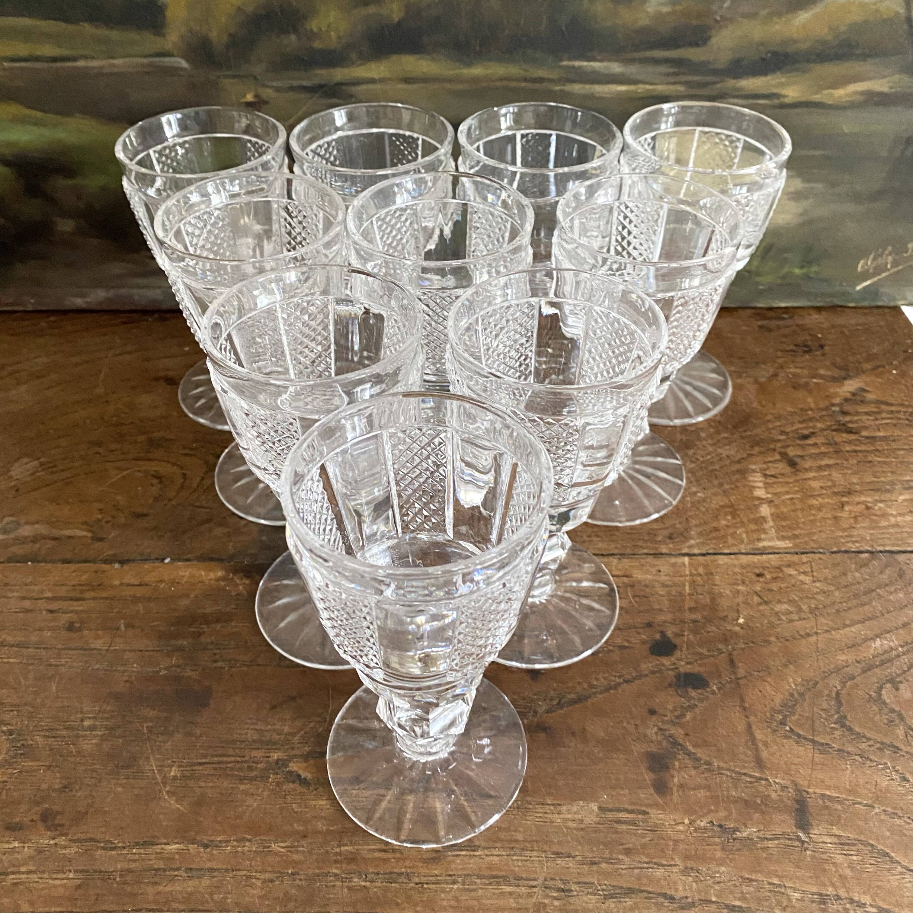 Waterford crystal white wine glasses