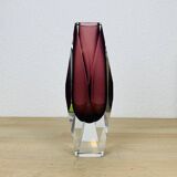 Vase Sommerso Murano violet, soliflore