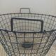 Black metal basket
