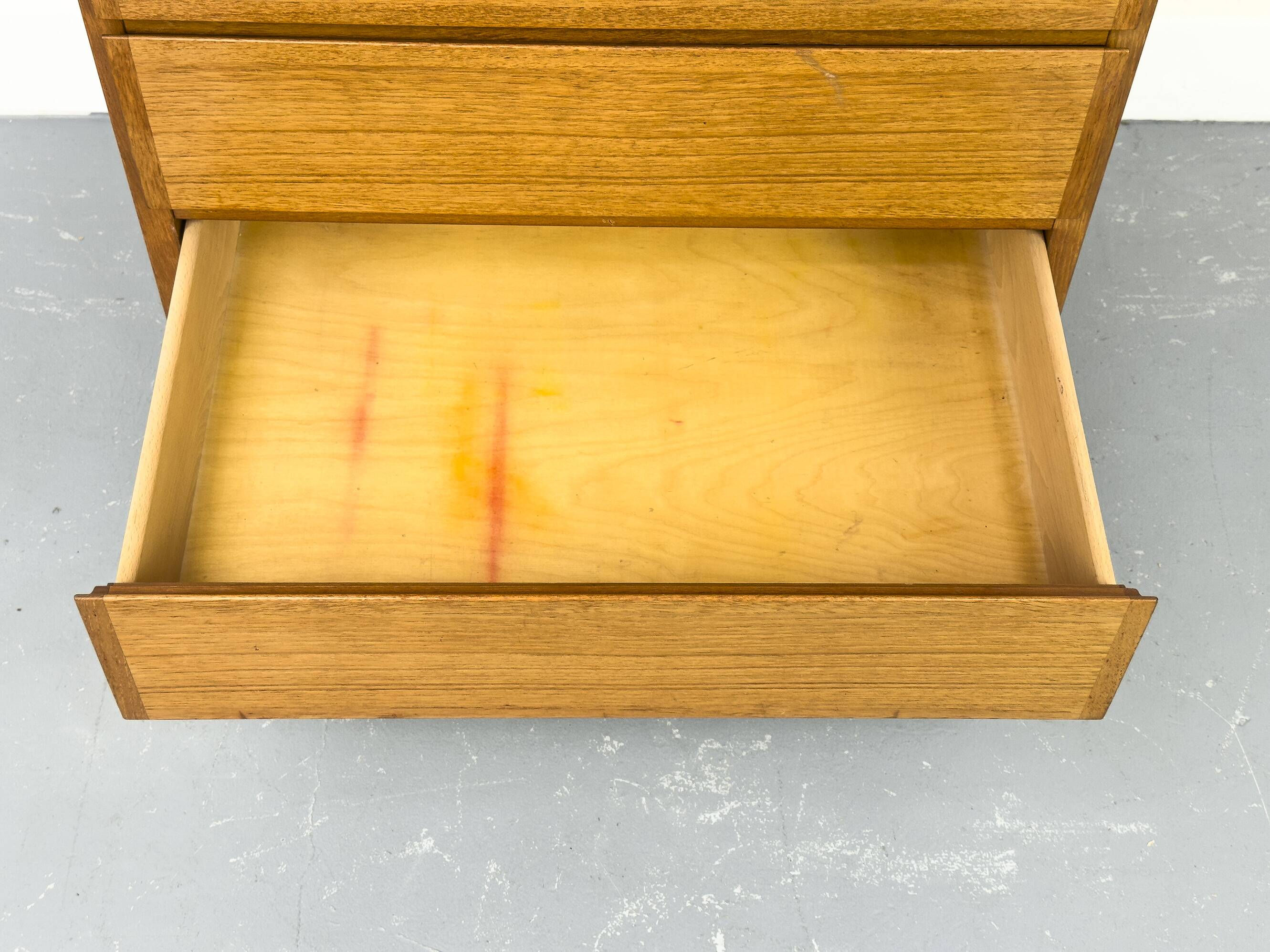 Teak chest of drawers from Omann Jun, 1960s