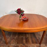 Mid century retro vintage teak extending dining table