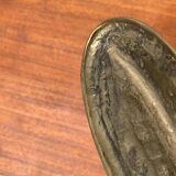 Vintage Brutalist Bronze Candle Holder