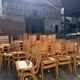 Lot de 50 chaises bistrot empilables vintage 