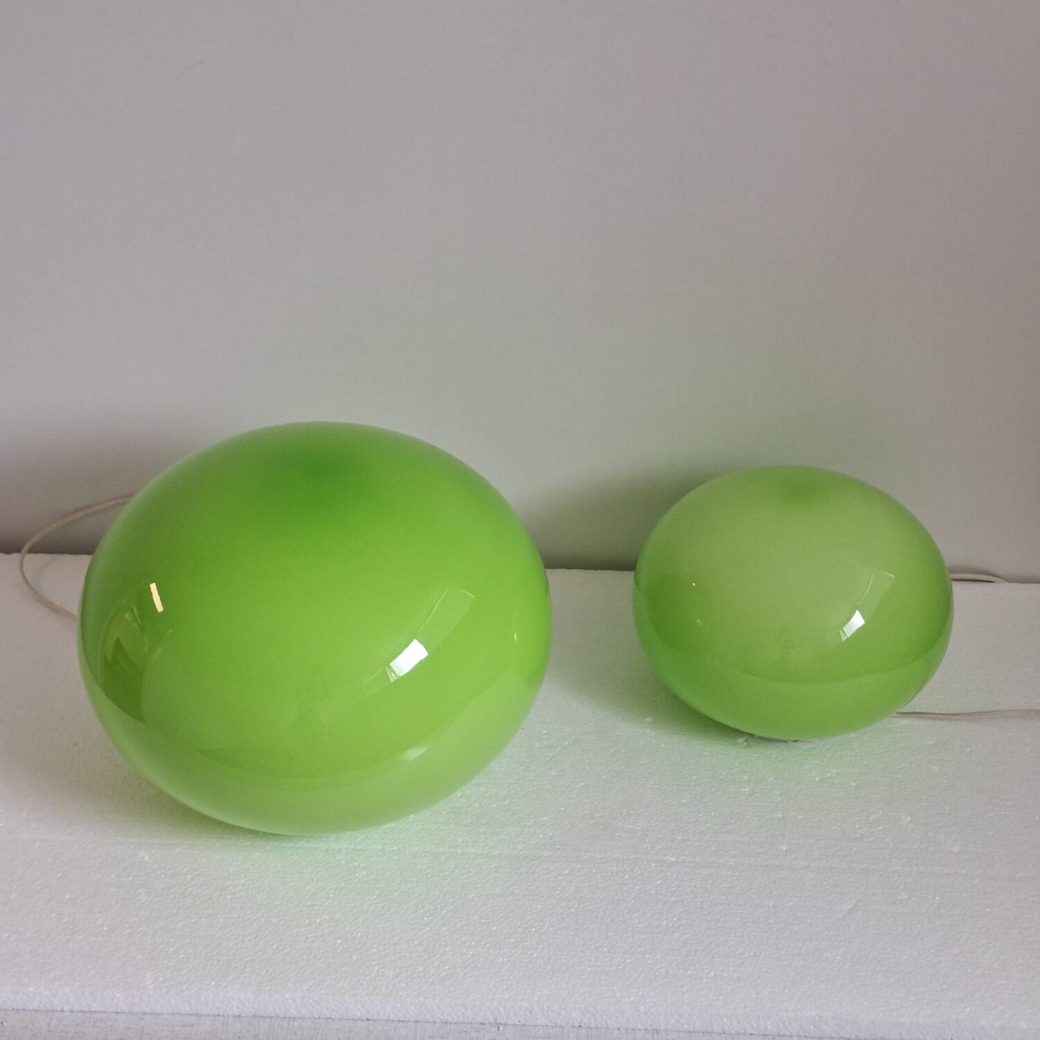 Set of large vintage table lamps by Ilu De Vetro