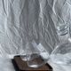 Small geometric carafe with diamond-shaped stopper and its 4 glasses