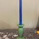 Vintage green candlestick