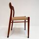 Refurbished set of 4 Model 75 chairs by Niels Møller, 1960s