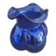 Small cobalt blue Scandinavian round vase