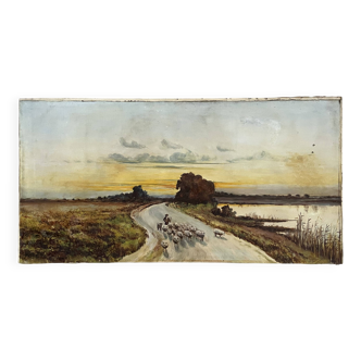 Old signed painting