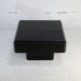 Table basse bois laqué noir, France, circa 1970