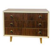 Commode pour enfant, poupée où de maîtrise années 1960 placage acajou