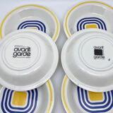 Soup plates Avant Garde Gien 1971