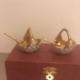 Pair of Limoges salt cellars