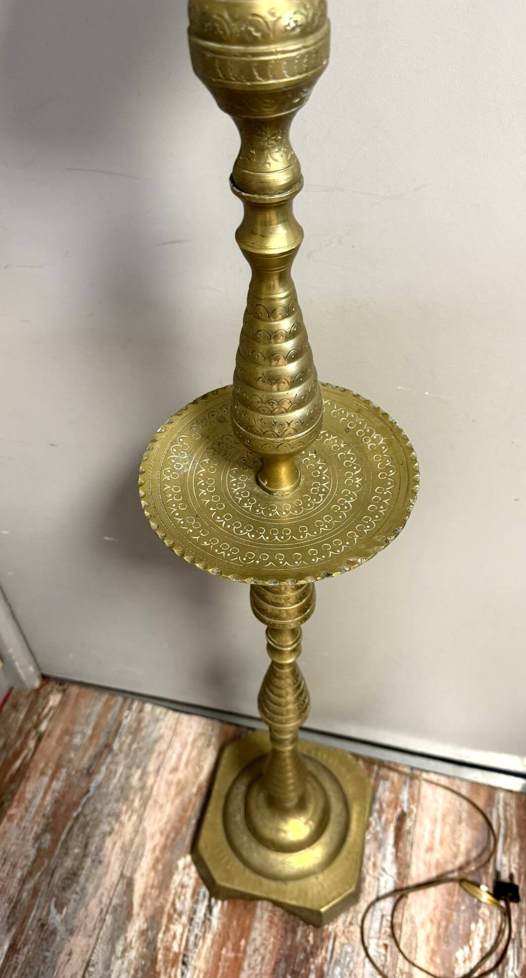Syria, late 19th century: very large candlestick