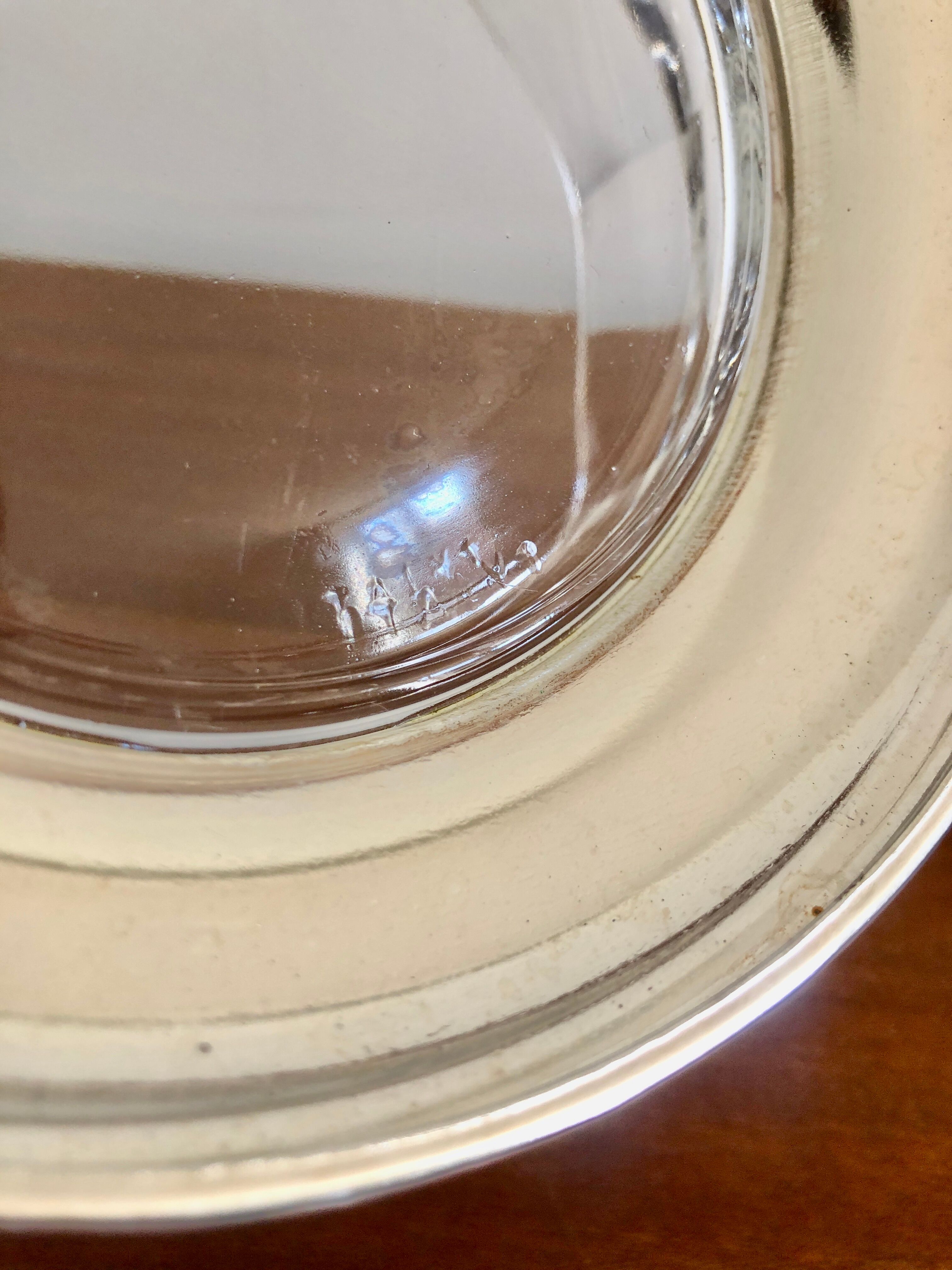 Italian salad bowl crystal silver 1970