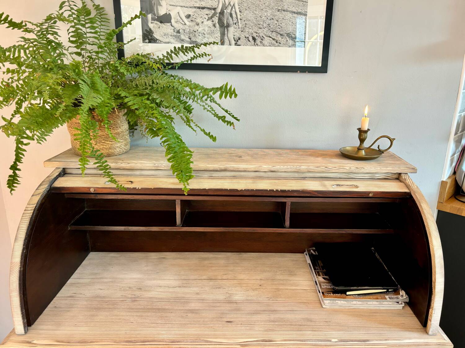 Charmant bureau en pin