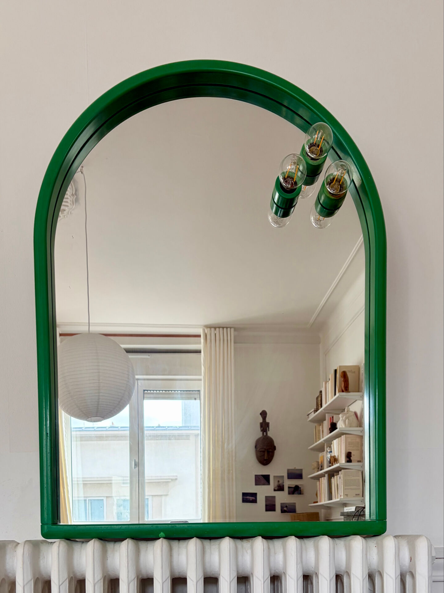 Vintage Italian plastic mirror design 70s