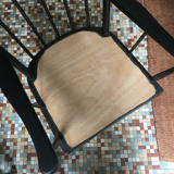 Fauteuil éventail Baumann noir