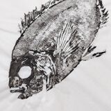 Gyotaku d'une dorade grise
