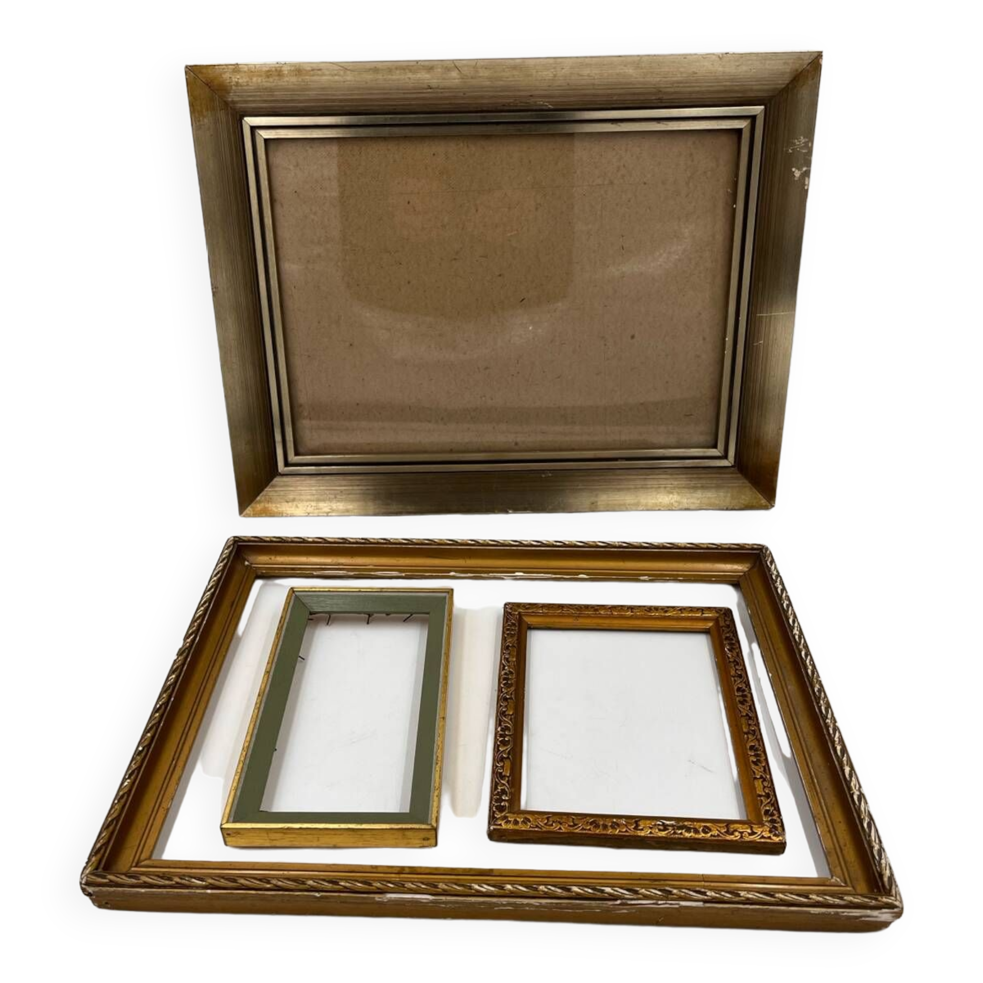 Set of 4 gold frames