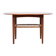 Midcentury Danish round coffee table in teak and cane by Johannes Andersen for Silkeborg 1960s