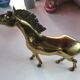 Statuette cheval en bronze doré