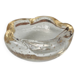 Old Murano bubbled glass cup Italian design