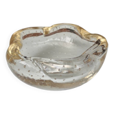 Old Murano bubbled glass cup Italian design