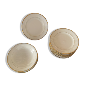 Service à dessert en - porcelaine