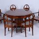 Art Deco Dining Table in Walnut, Czech, 1920s