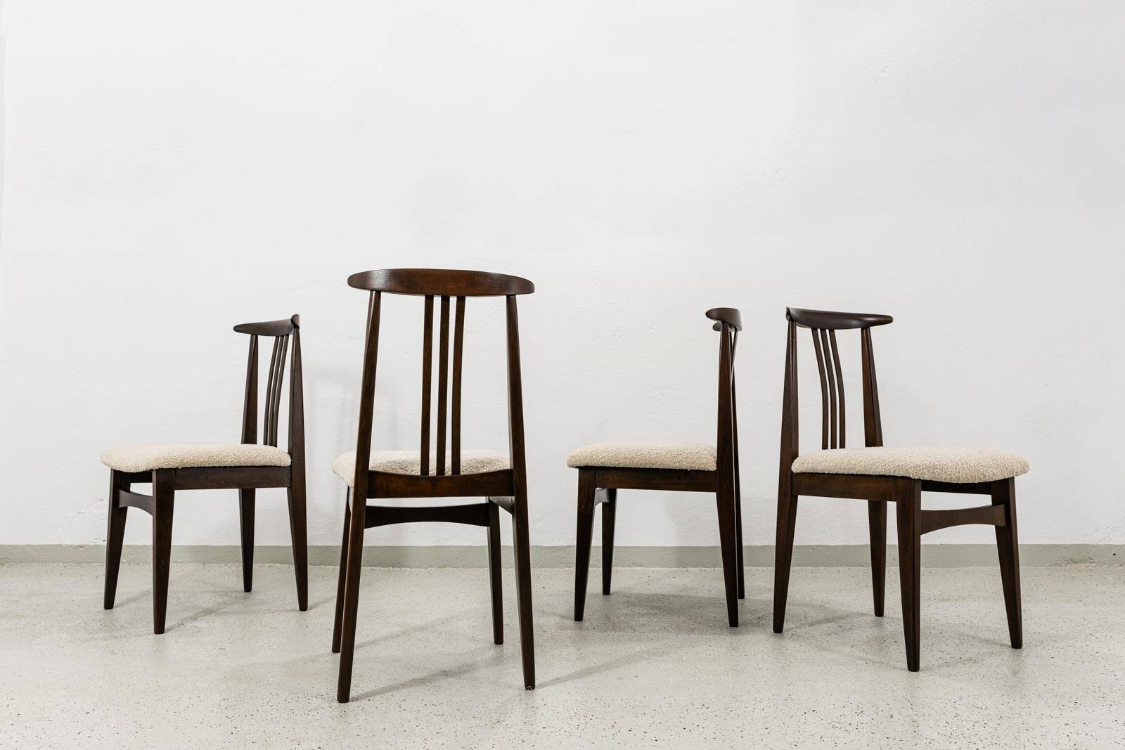 Vintage Dining Chairs By M. Zieliński, Poland, 1960's, Set Of 4