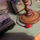 Lampe de chevet bois d’époque