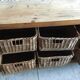 Craft furniture with wicker baskets