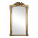 Large gilded wooden mirror in Louis XVI style from the late 19th century.