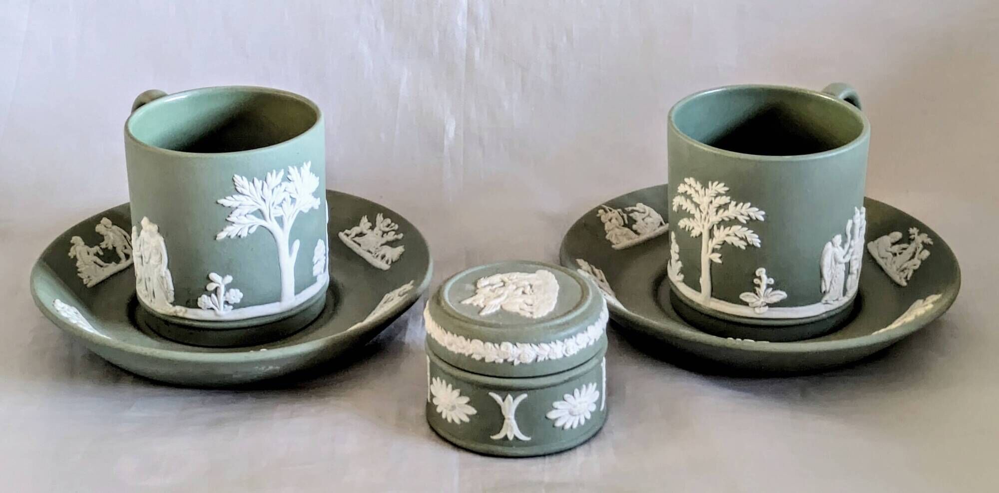 Wedgwood coffee cup pair
