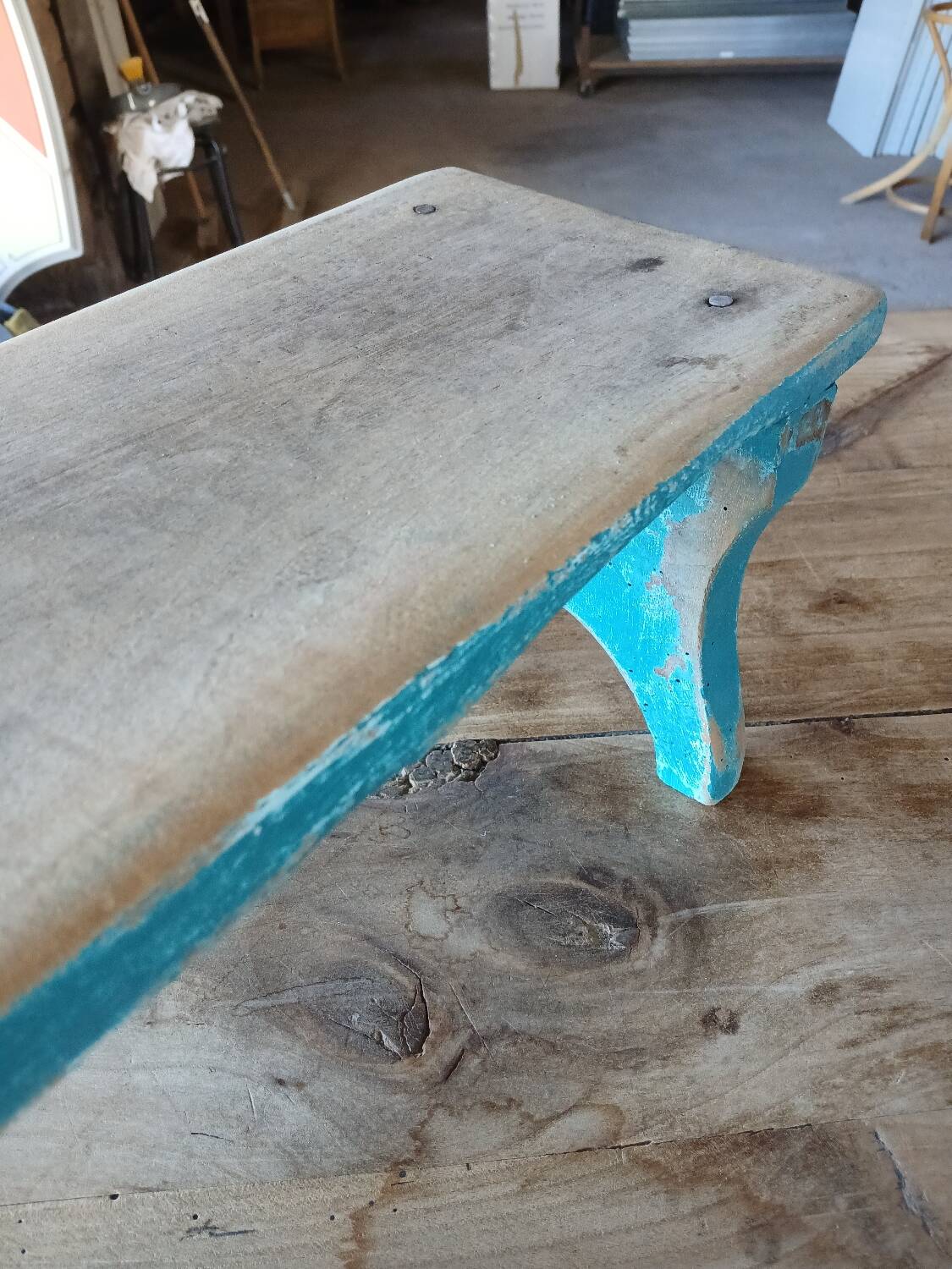 Old wooden stool / step stool