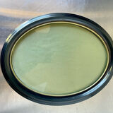 Oval  bakelite black frame  29 cm x 23 cm