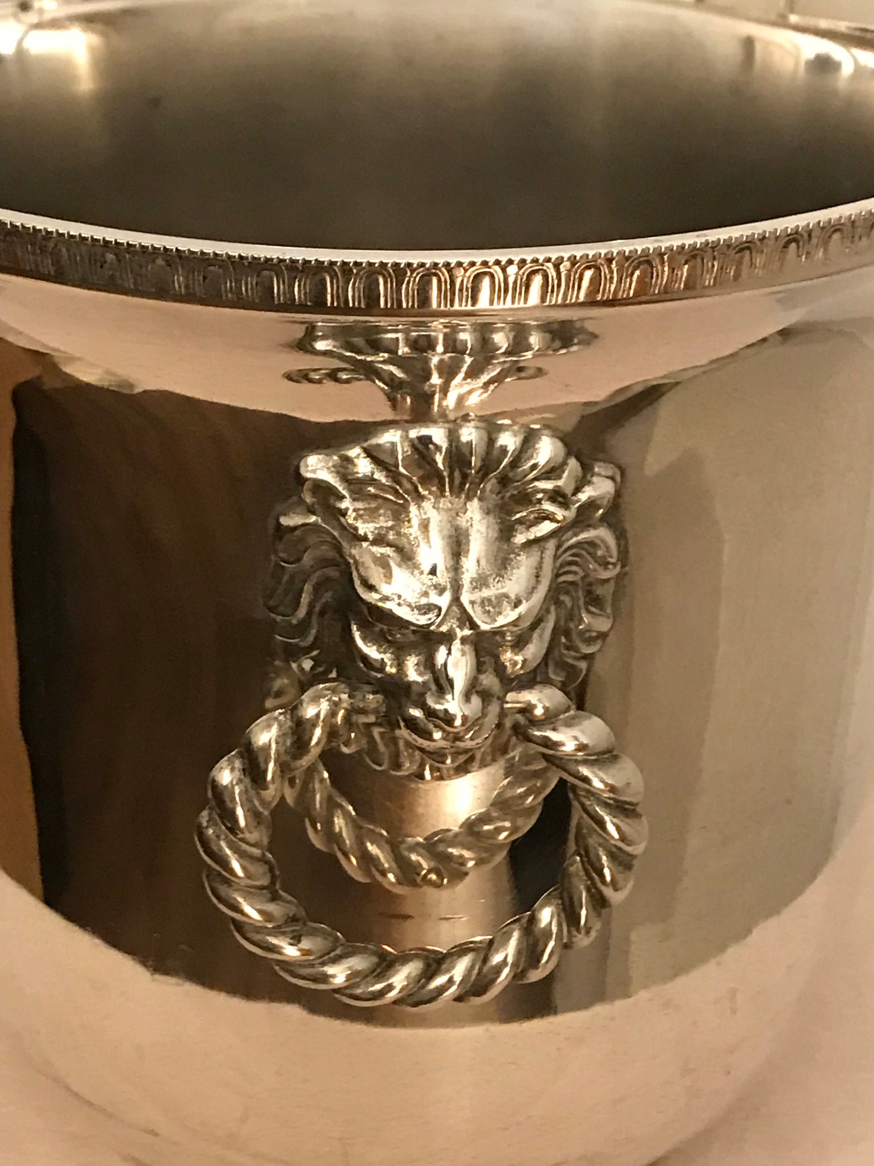 Silver champagne bucket, 19th century