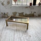 Table basse en laiton années 60