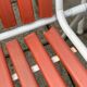 4 mid century modern garden chairs