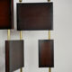 Wooden and brass screen