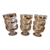 Lot de 9 verres digestif  vintage