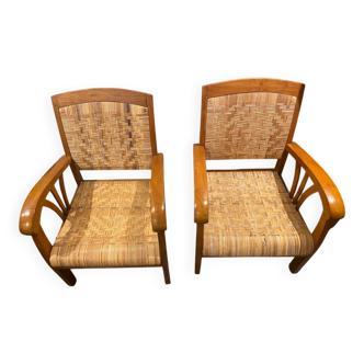 Teak armchair