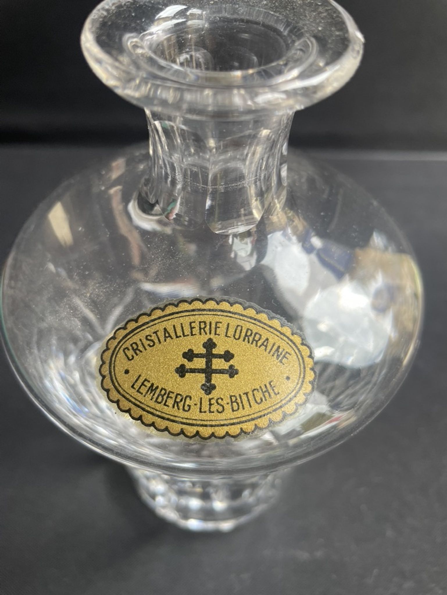 Carafe à liqueur – Cristallerie de Lorraine