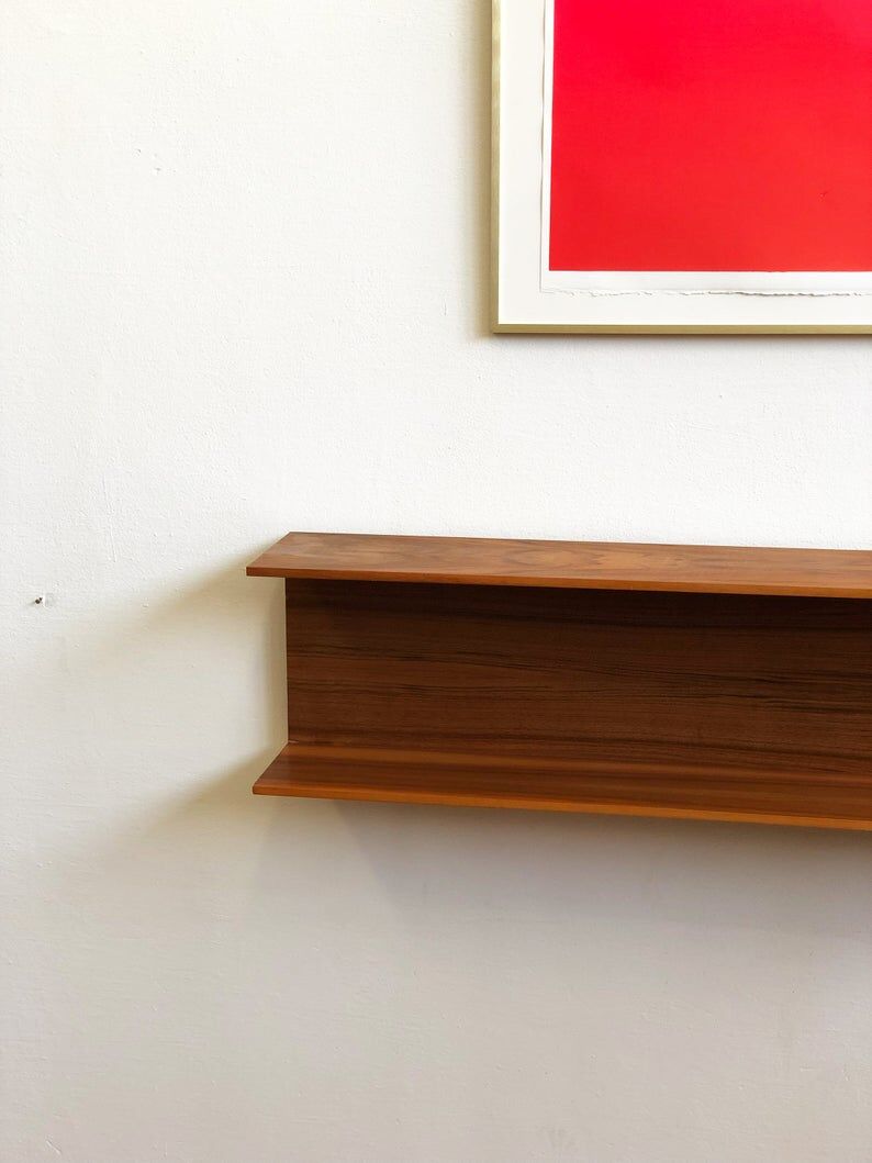 Regal wall shelf by Walter Wirz for Wilhelm Renz in teak